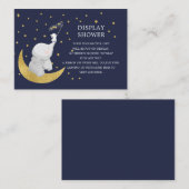 Vang een Star Bunny Elephant Gift Display Douche Informatiekaartje (Voorkant / Achterkant)