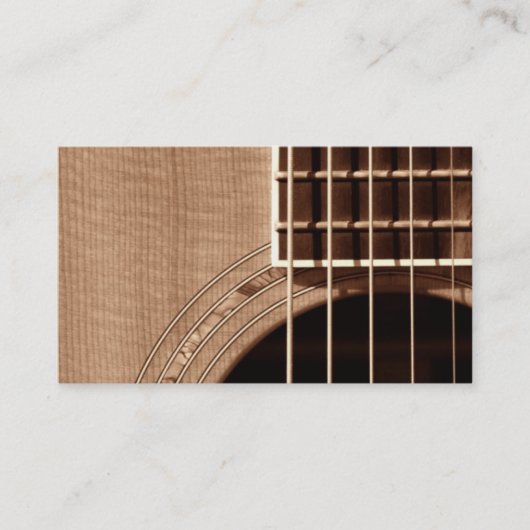 Vang het ritme - Sepia CloseUp 1 Visitekaartje (Voorkant)