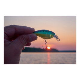 Vang het zonsondergang poster perfect poster