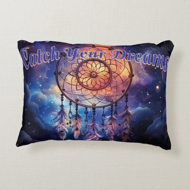 Vang je dromen geborsteld accent kussen (Achterkant)