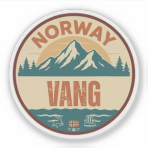 Vang, Norge Noorwegen Sticker