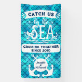 Vang ons bij de Zee paar cruisedeur Spandoek (Verticaal)