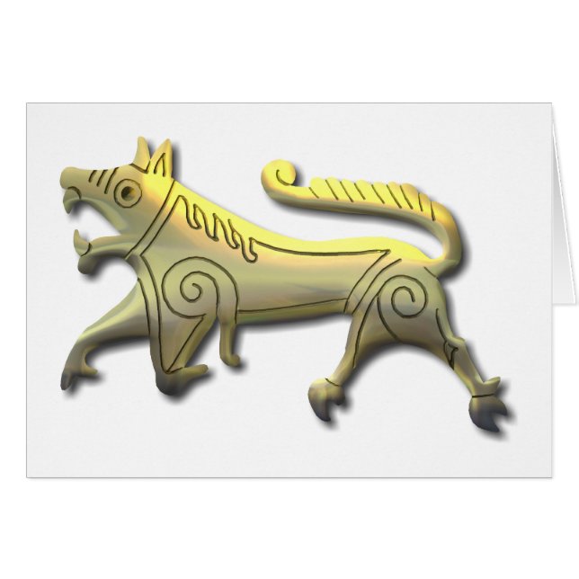 Vang Runestone en or (Devant horizontal)