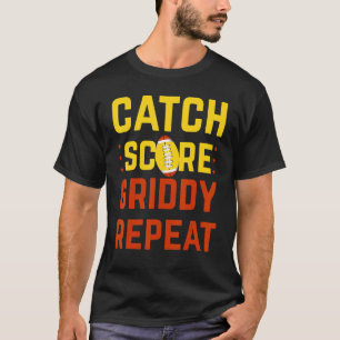 Vang Score Griddy Herhaal Voetbal Leven Griddy Bre T-shirt