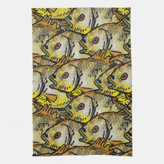 Vang van de dag (St. Andrew) Theedoek (Verticaal)