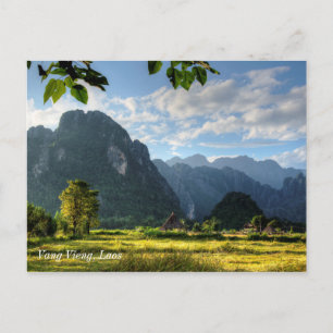 Vang Vieng Laos Briefkaart