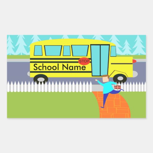  vangen van de schoolbus Stickers (Voorkant)