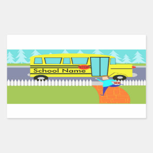 vangen van de schoolbus Stickers