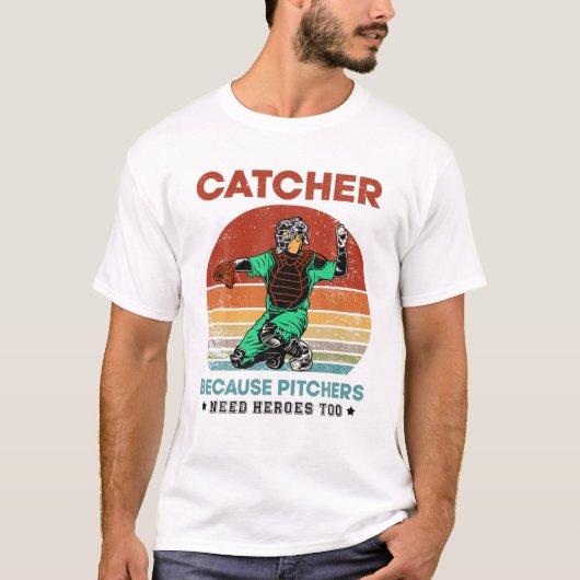  vanger omdat de Pitchers helden te veel nodig heb T-shirt (Voorkant)