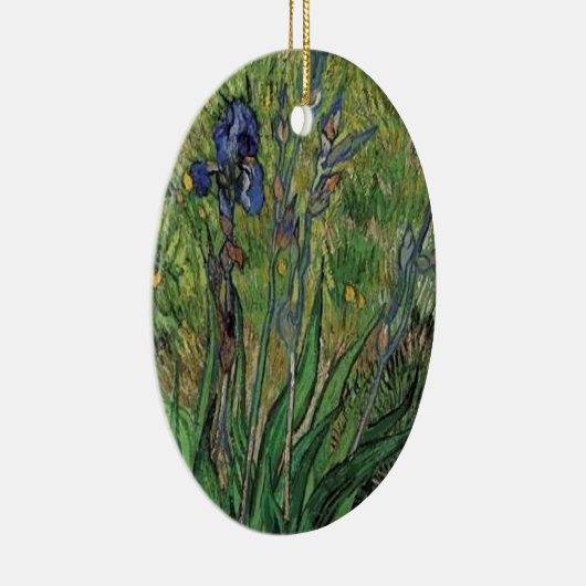 Vangogh De Iris Post-impressionist Keramisch Ornament (Rechts)