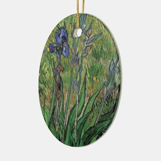 Vangogh De Iris Post-impressionist Keramisch Ornament (Links)