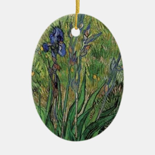 Vangogh De Iris  Post-impressionist Keramisch Ornament (Voorkant)