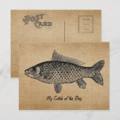 vangst van overdag briefkaart (Voorkant / Achterkant)