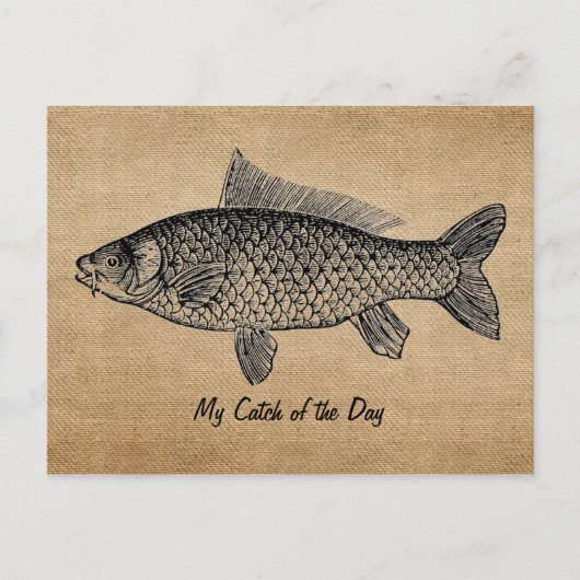 vangst van overdag briefkaart (Voorkant)