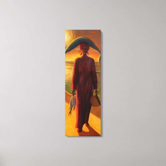 Vangst voor de avond canvas afdruk (Voorkant)