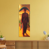 Vangst voor de avond canvas afdruk (Insitu (Woonkamer))