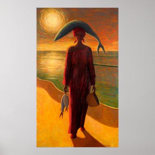 Vangst voor de avond poster (Voorkant)