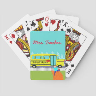  vangstkaarten voor schoolbus-spelkaarten pokerkaarten