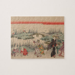 Vangstvaten (kleurhoutdoorsnede) legpuzzel