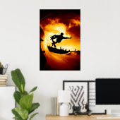 Vangstvliegtuig - Poster (Thuiskantoor)