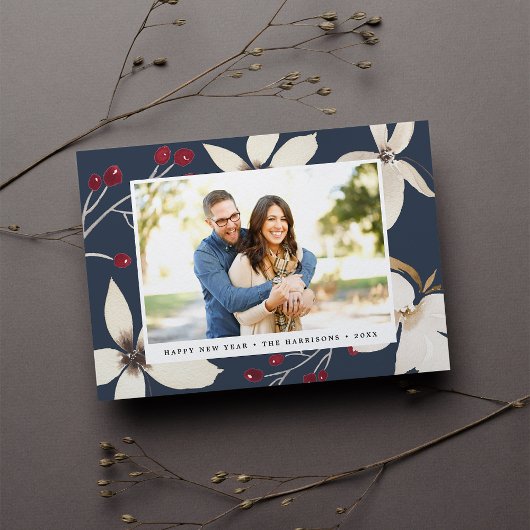 Vanilla Blossom | Carte photo du Nouvel An