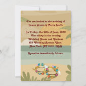 Vanilla Chocolate Ice Creams Beach Weddenschap Kaart (Achterkant)