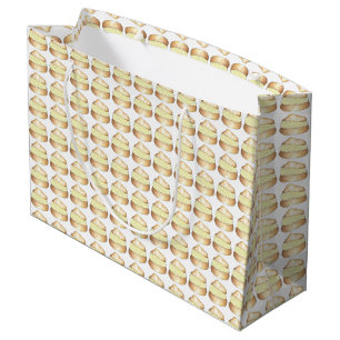 Vanilla Cream Puff Creampuff Pastry Food Gift Bag Large Cadeauzakje