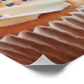 Vanilla Cupcake-foto's afdrukken Poster (Hoek)