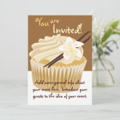 Vanilla Cupcake Invitation (Debout devant)