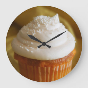 Vanilla Cupcake Kitchen Clock Grote Klok