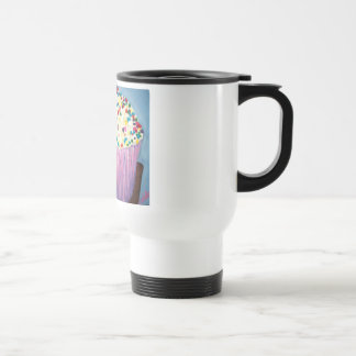 Vanilla Cupcake met Sprinkles Art Reisbeker