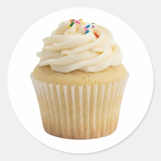 Vanilla Cupcake With Buttercream Sticker (Devant)