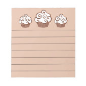 Vanilla Cupcakes Keuken Notitieblok Gift (Voorkant)