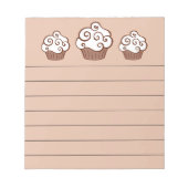 Vanilla Cupcakes Kitchen Bloc-notes Cadeau (Devant)