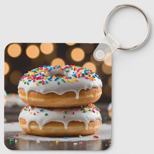 Vanilla Donuts Sleutelhanger (Achterkant)
