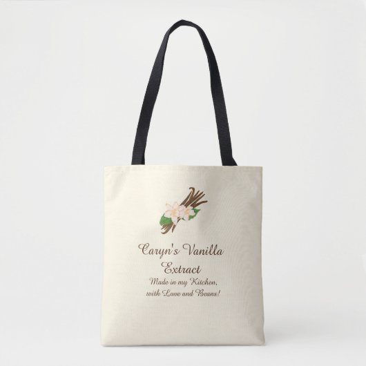 Vanilla Extract Canvas tas (Voorkant)
