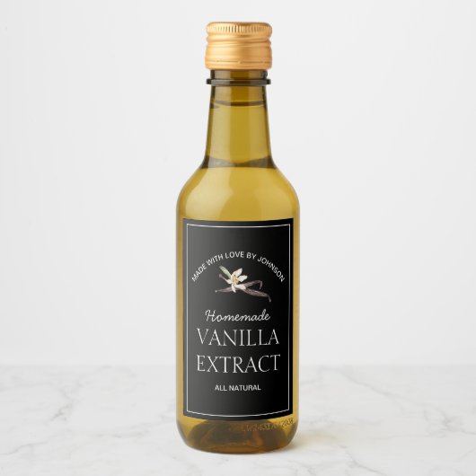 Vanilla Extract Label Wijn Etiket (Voorkant)