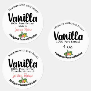 Vanilla Extract Labels, Madagaskarbonlabels Labels
