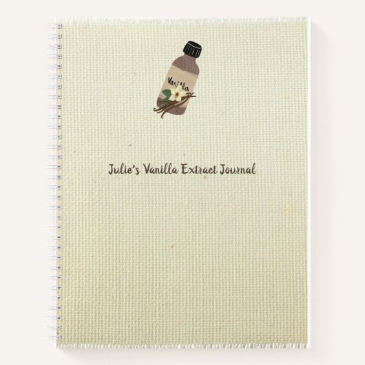 Vanilla Extract Maker Journal Notitieboek (Voorkant)