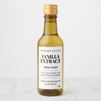 Vanilla Extract Modern Label Sticker VAF1TR