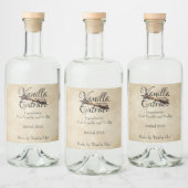 Vanilla Extrait Étiquette personnalisé (Bouteilles)