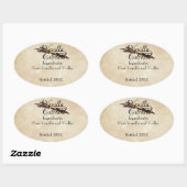 Vanilla Extrait Étiquette personnalisé (Feuille)