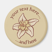 Vanilla Flower Icon Magneet (Voorkant)