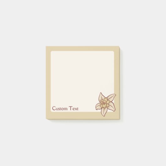 Vanilla Flower Icon Post-it® Notes (Voorkant)