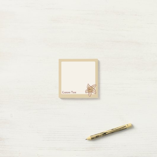 Vanilla Flower Icon Post-it® Notes (Op bureau)