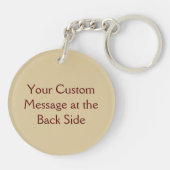 Vanilla Flower Icon Sleutelhanger (Achterkant)