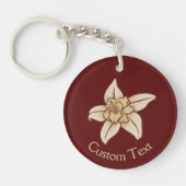 Vanilla Flower Icon Sleutelhanger (Voorkant)
