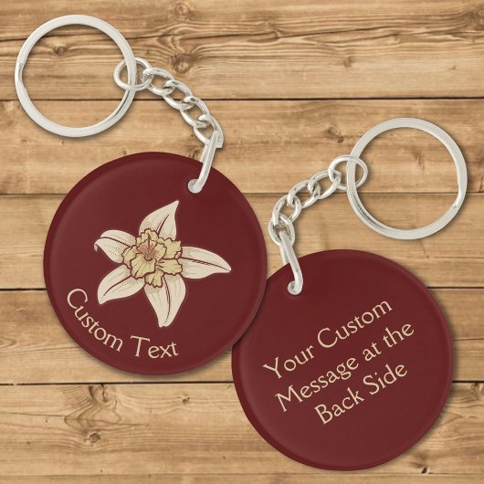 Vanilla Flower Icon Sleutelhanger