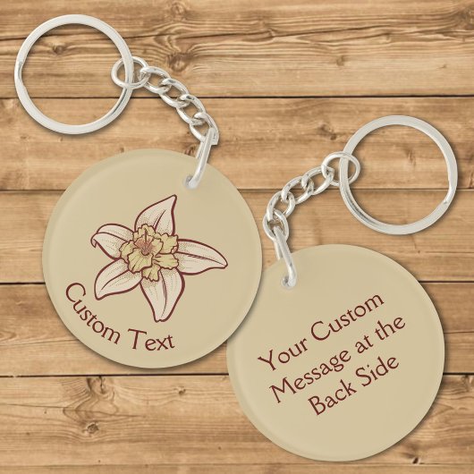 Vanilla Flower Icon Sleutelhanger