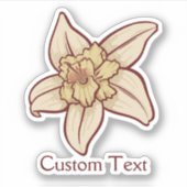 Vanilla Flower Icon Sticker (Voorkant)